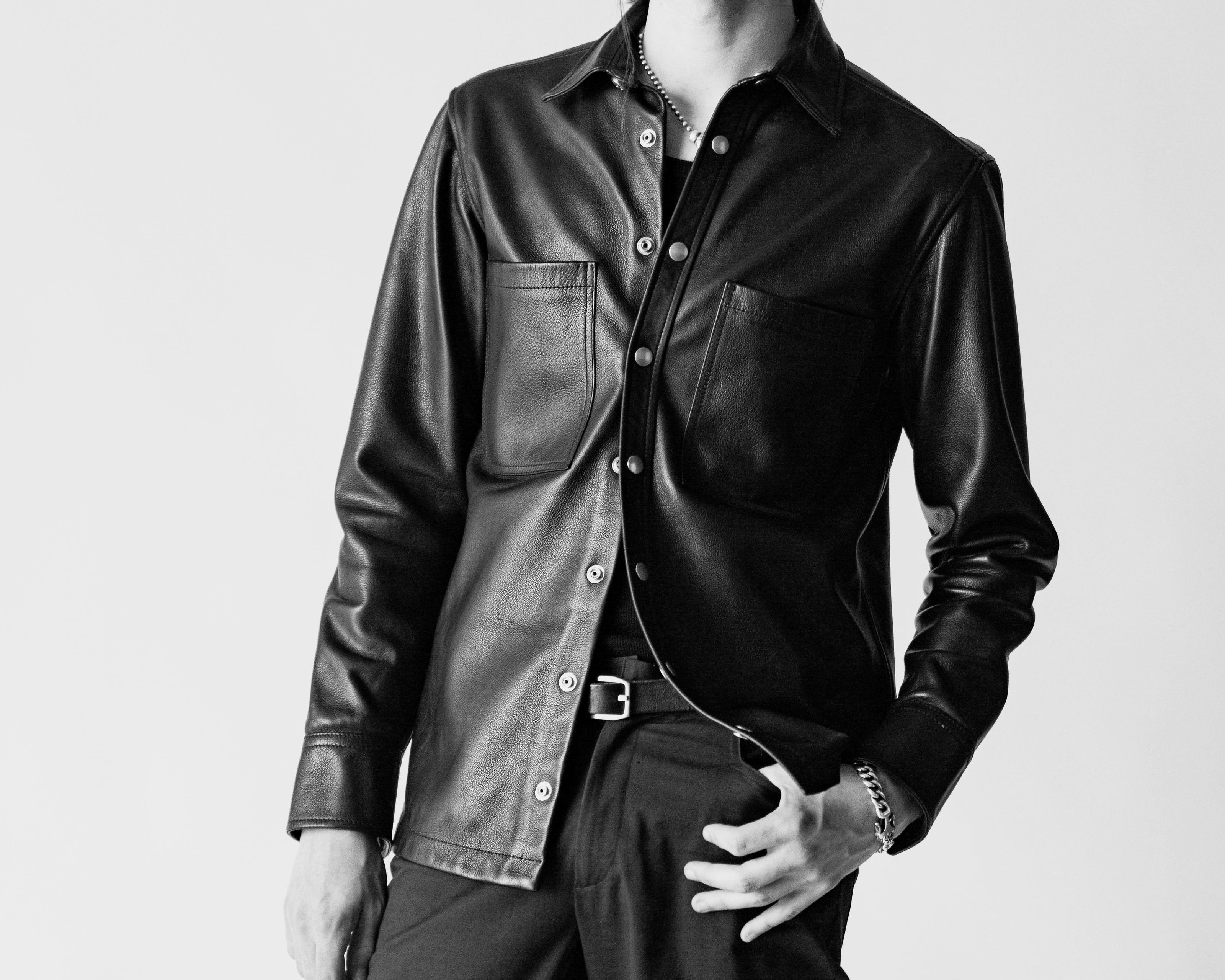 JKEEFER leather Stabb shirt hero