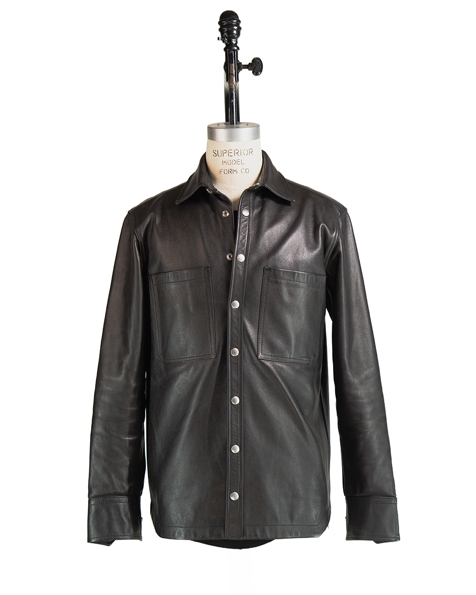 JKEEFER stabb leather shirt 