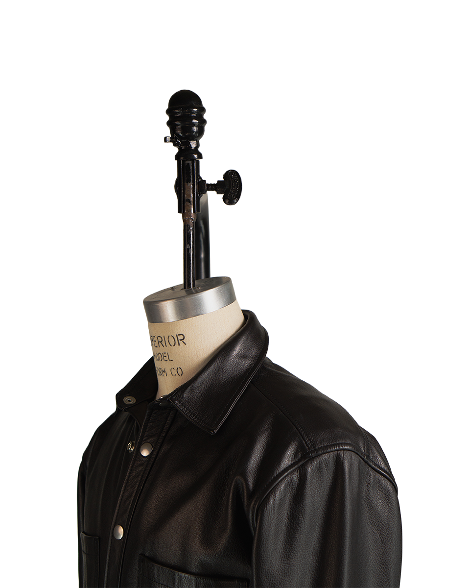 JKEEFER stabb leather shirt 